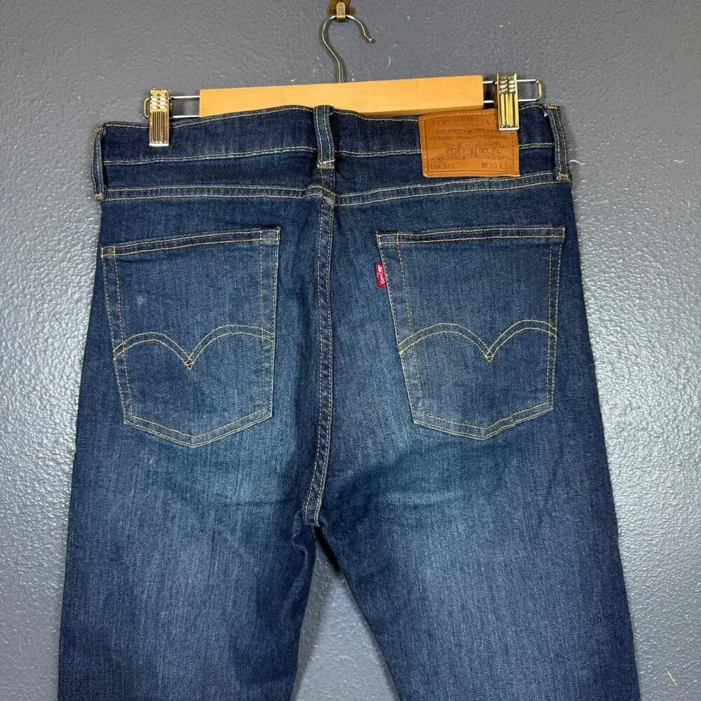 Levi’s 30/34 men’s blue denim jeans Big E Premium lot 510